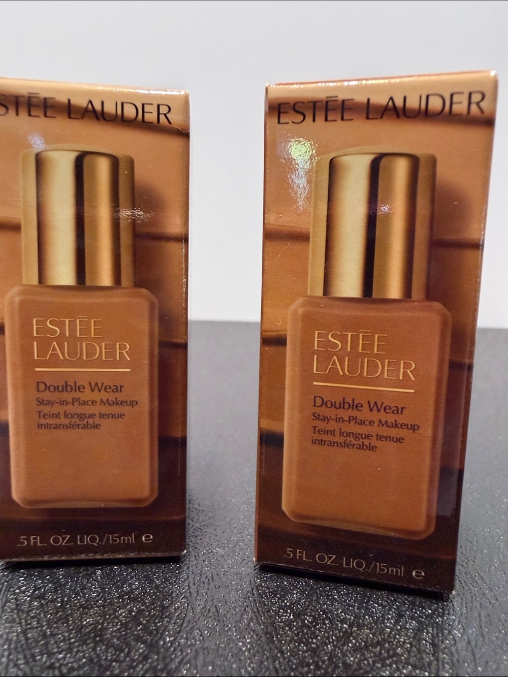 Estee Lauder Double Wear Foundation - Warm Tan Shade .5 oz 3C1 & 2C4